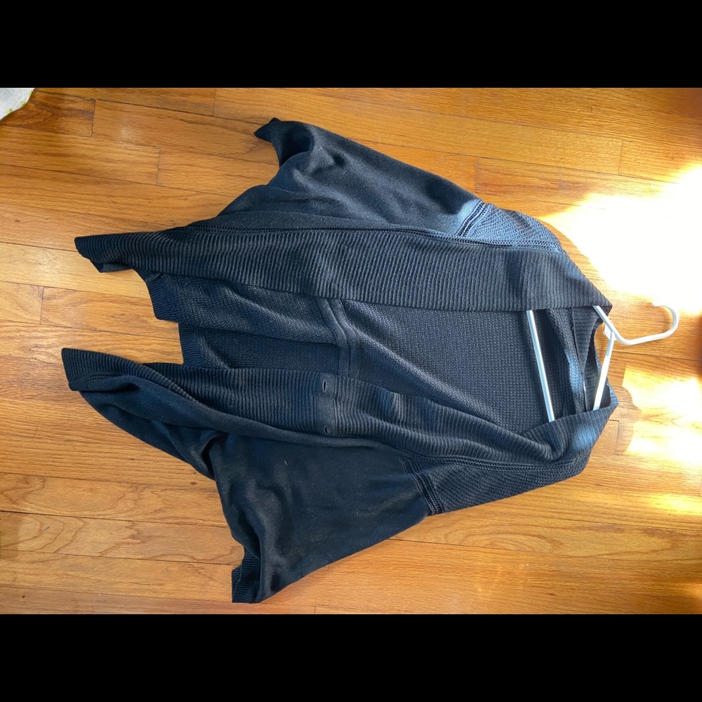 Lululemon black cardigan